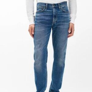 Rag & Bone Men's Blue Jade Button-Fly Fit 2 Slim Classic Slim Straight Jeans 30